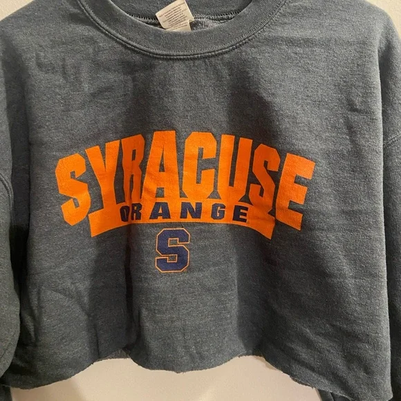 Syracuse crop sweatshirt sz M - Picture 2 of 4